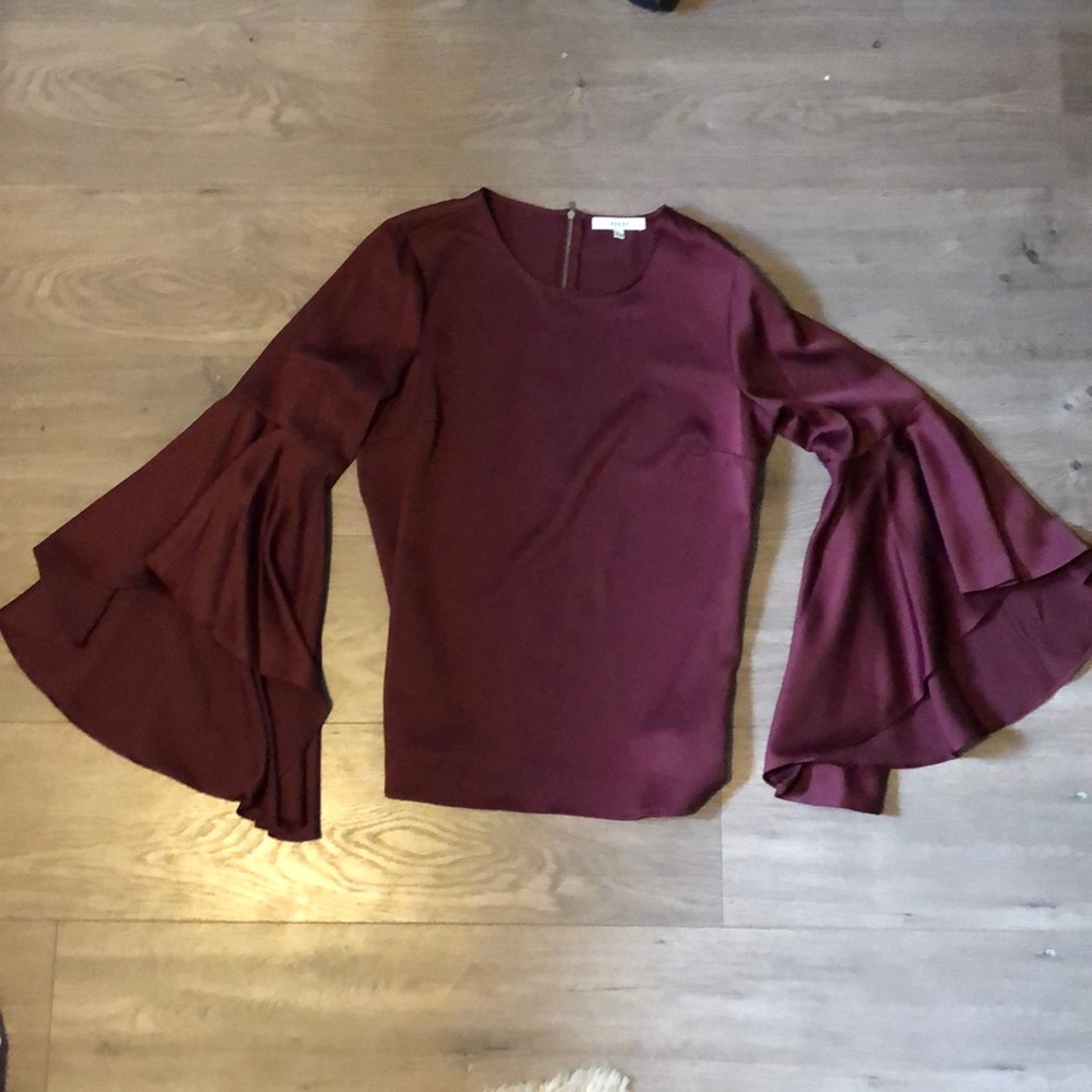 Burgundy blouse